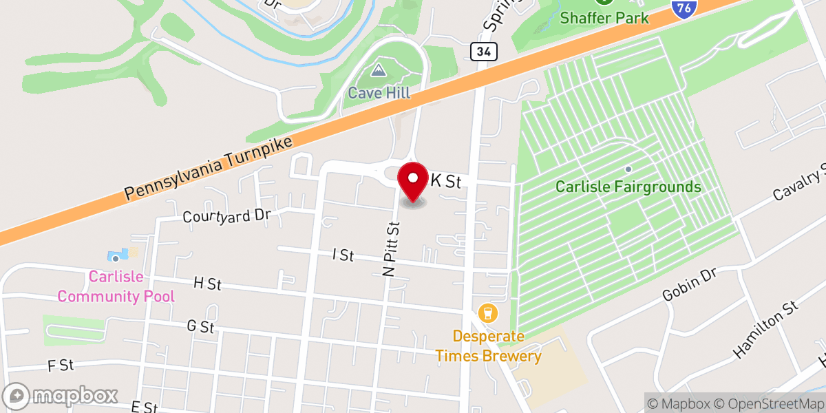Map showing location of Tree of Life Church