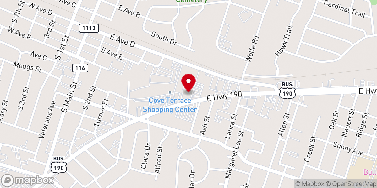 Map showing location of Cadence City Church