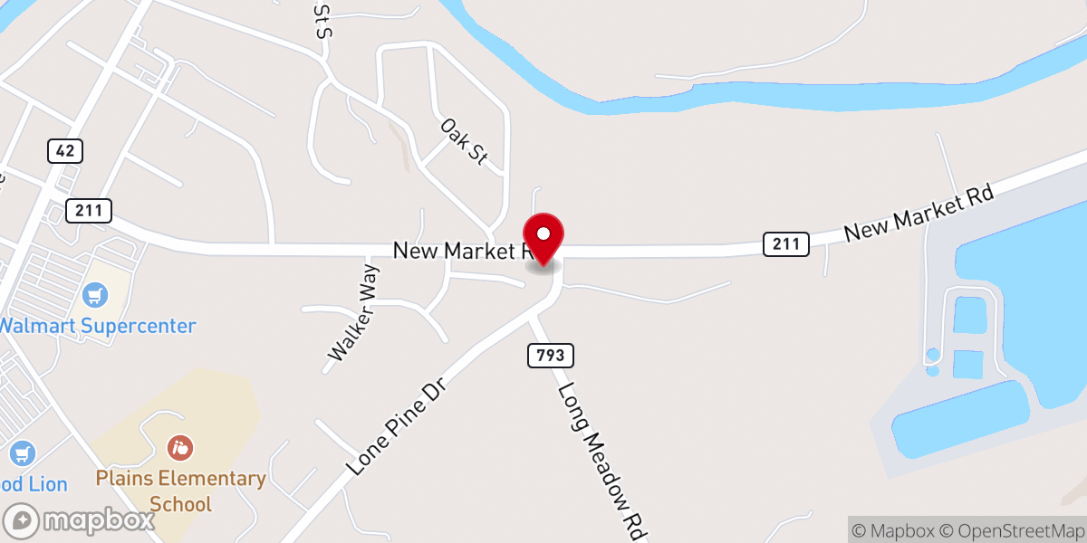 Map showing location of Faith Lutheran Church of the Valley