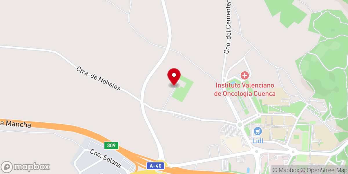 Map showing location of Convento de las Carmelitas Descalzas