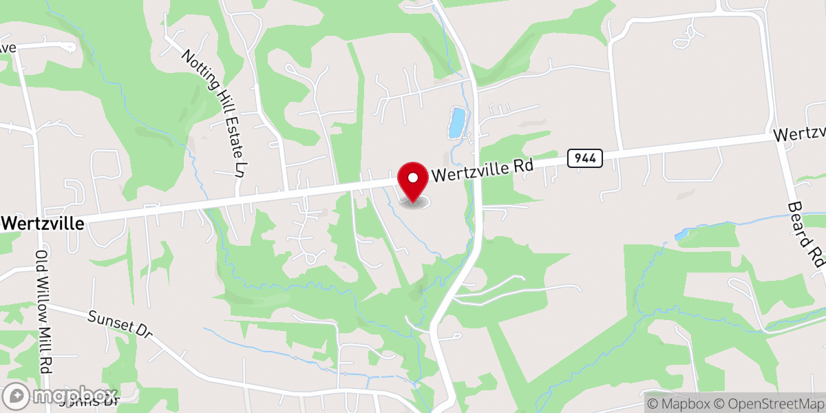 Map showing location of West Shore Church of the Brethren
