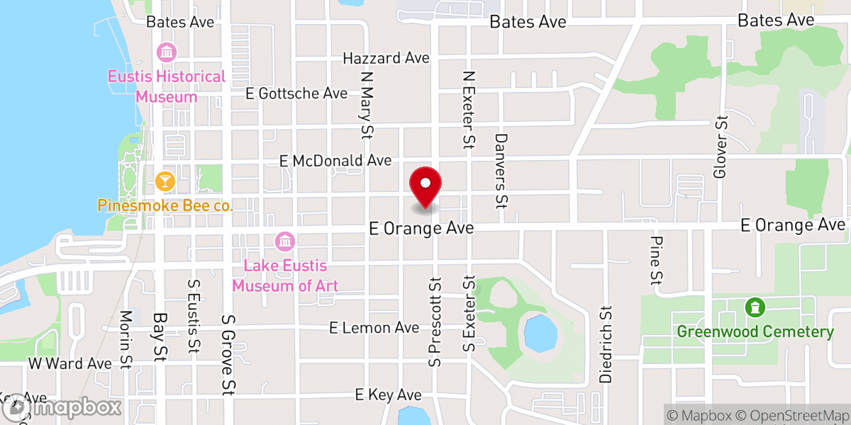 Map showing location of El Shaddai Pentecostal
