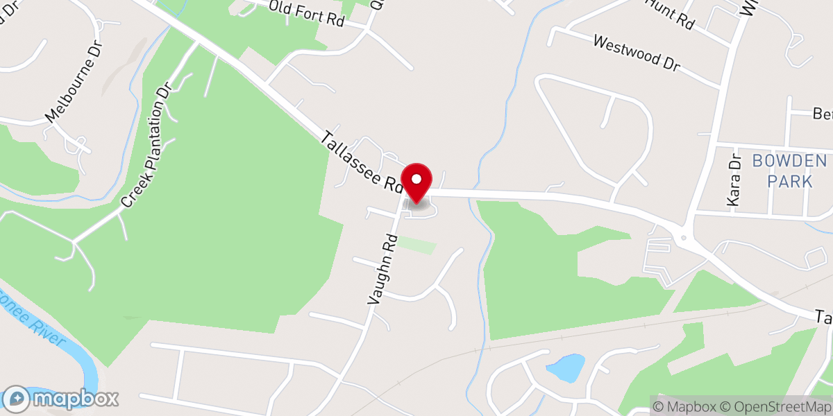Map showing location of Greater Athens Church of God — Athens