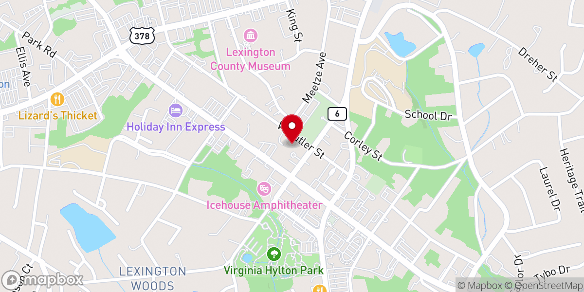 Map showing location of St. Stephen's Lutheran Church
