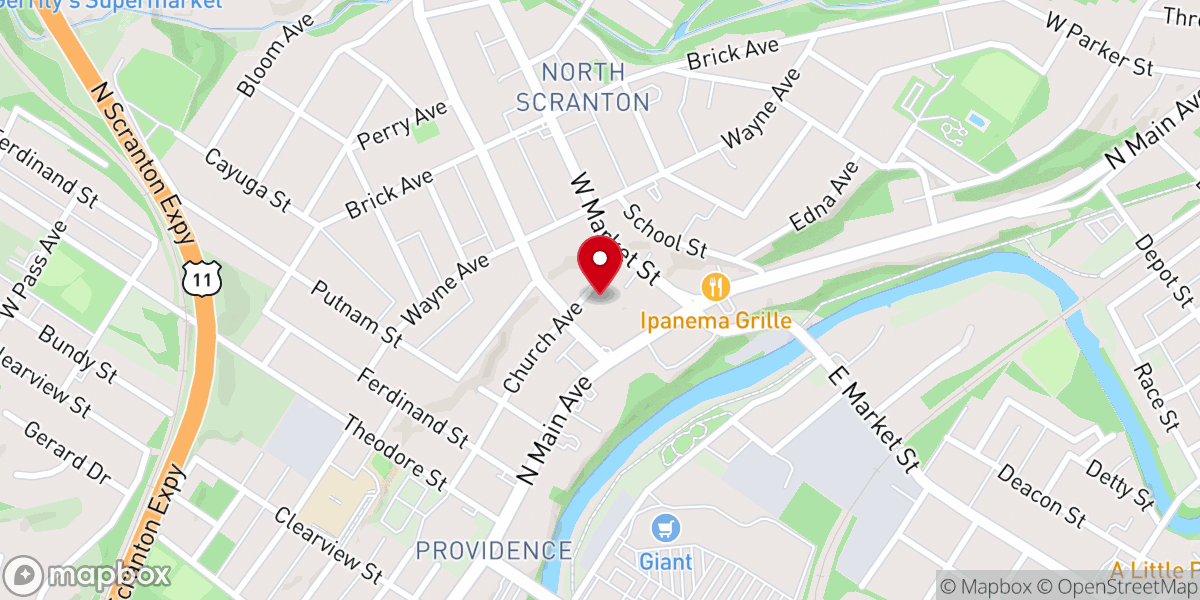 Map showing location of Our Father's House