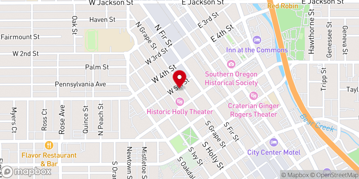 Map showing location of Victory Christian Fellowship