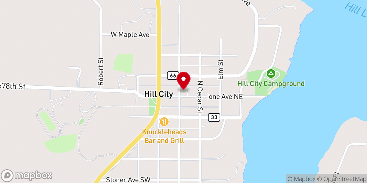 Map showing location of Trinity Lutheran Church