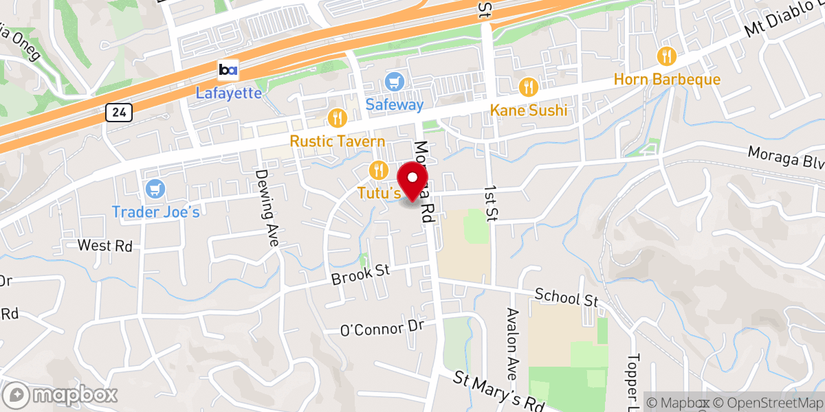 Map showing location of Lafayette United Methodist Church