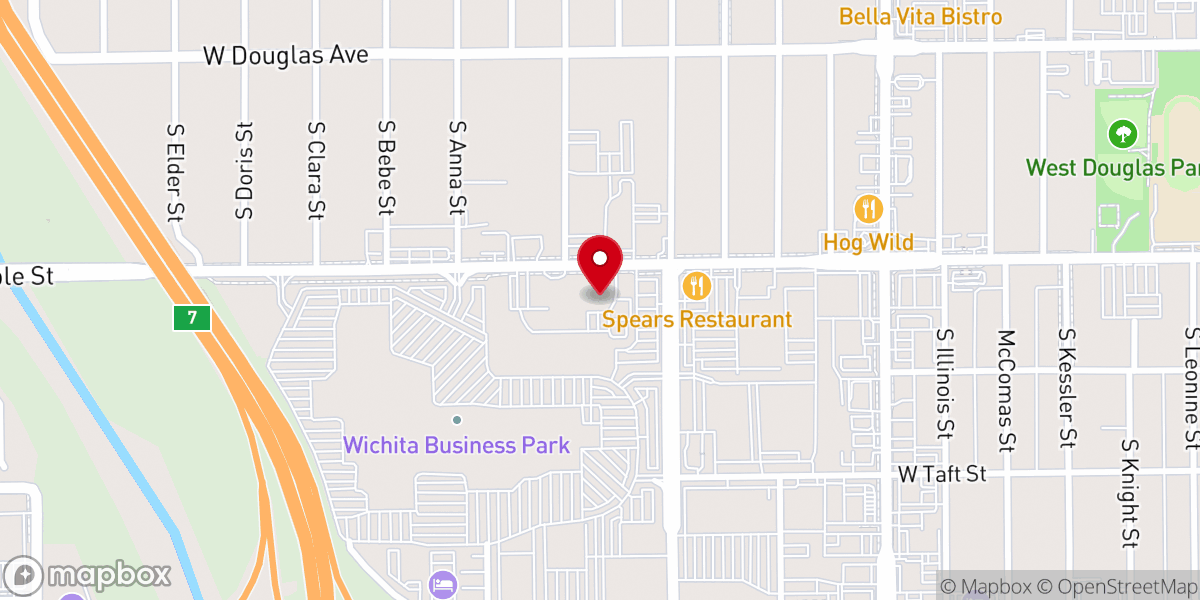 Map showing location of Christ the King Catholic Church