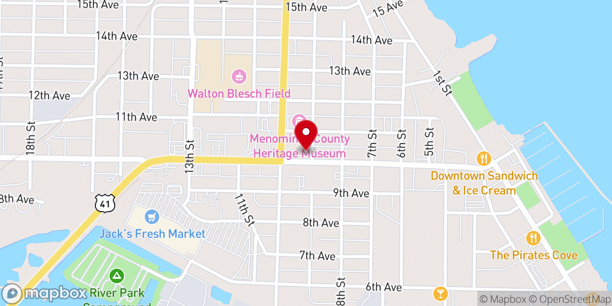 Map showing location of Grace Episcopal Church