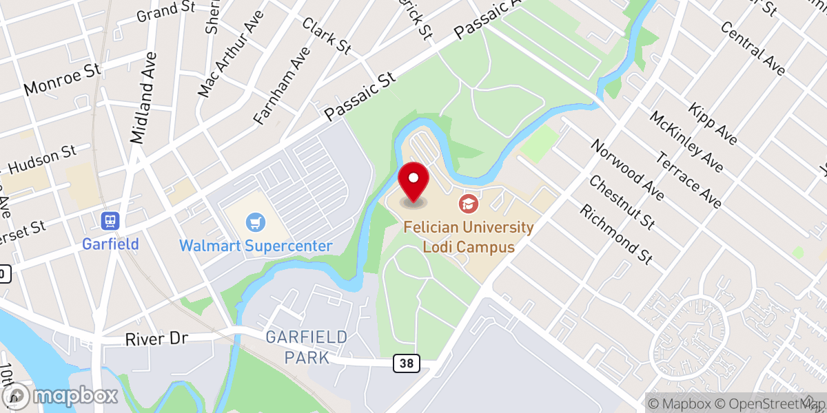 Map showing location of Christ Church Lodi