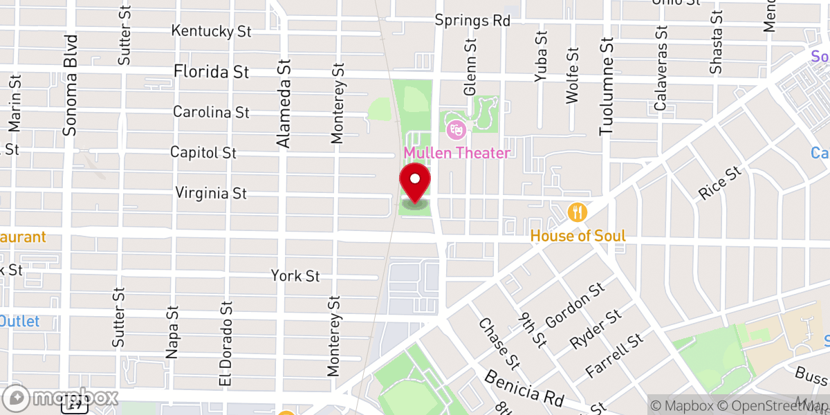 Map showing location of Fresh Start Church