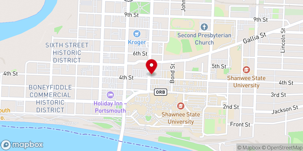 Map showing location of Innermission Campus Ministry