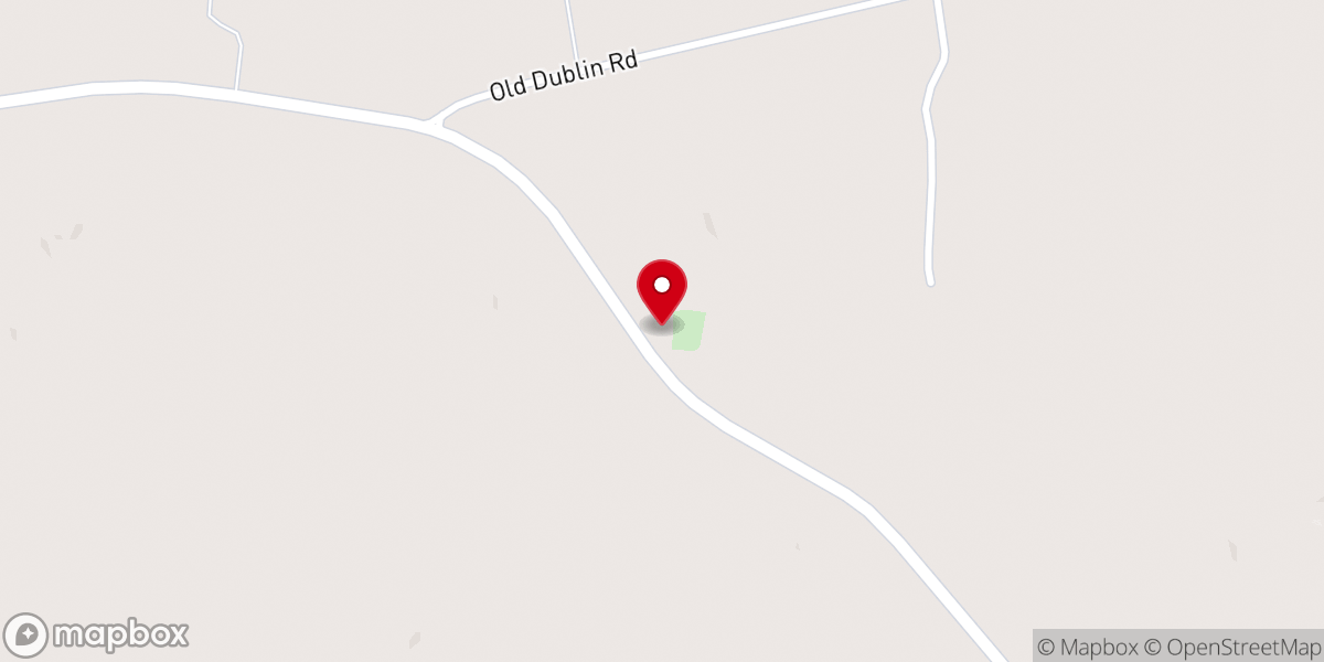 Map showing location of Mount Olive Church
