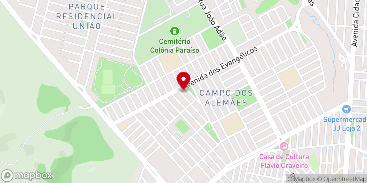 Map showing location of Igreja Batista Campos Dos AlemÃEs
