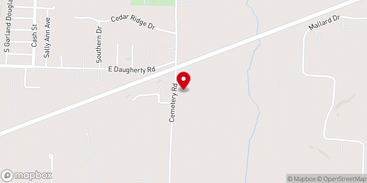 Map showing location of First Lutheran Church