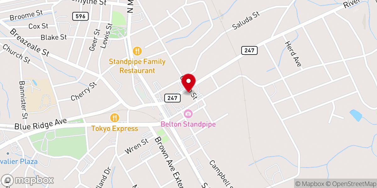 Map showing location of New Jerusalem Baptist Church
