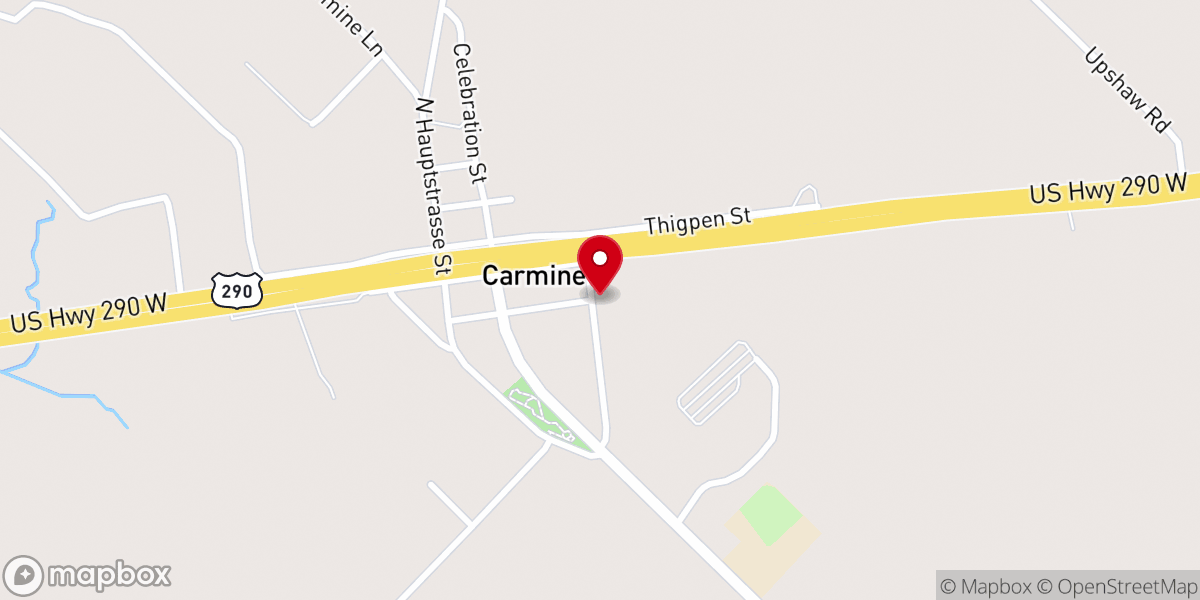Map showing location of Martin Luther Lutheran Church