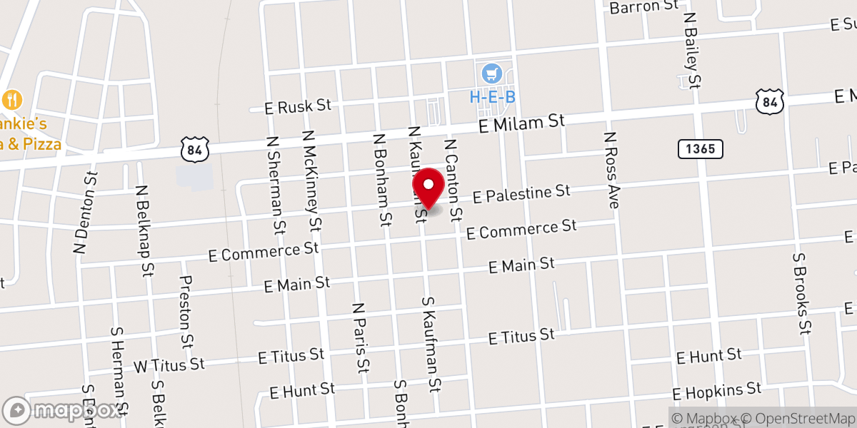 Map showing location of First Methodist Preschool