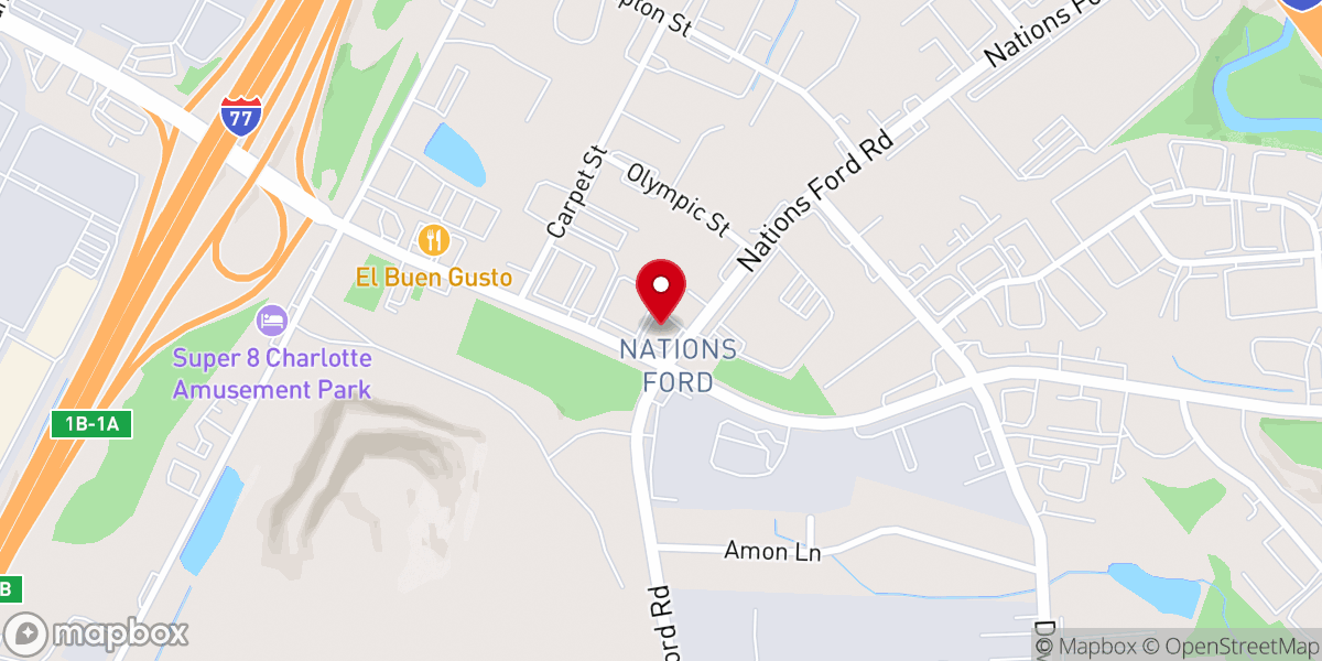 Map showing location of Family of God Worship Center