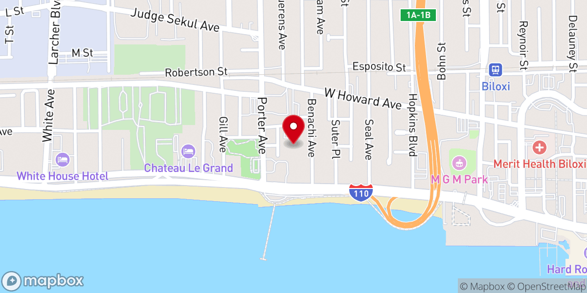 Map showing location of Nativity Blessed Virgin Mary Elementary School