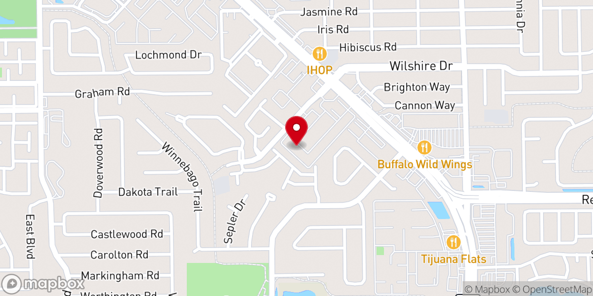 Map showing location of The Potters House Christian Fellowship Church