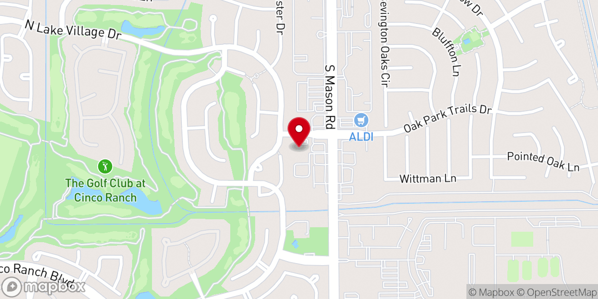 Map showing location of West district-Katy