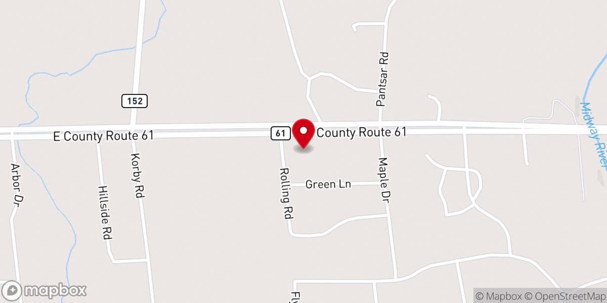 Map showing location of Northwood United Methodist Church
