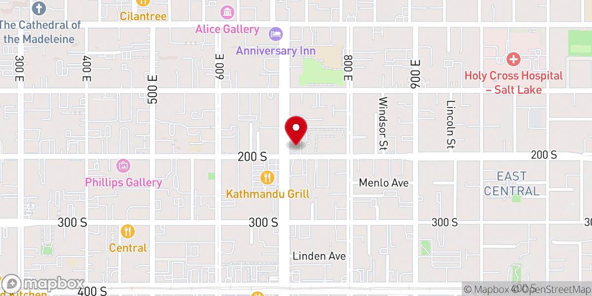 Map showing location of Mt Tabor Lutheran Church (ELCA)