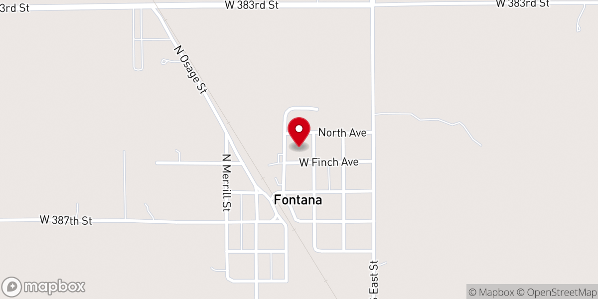 Map showing location of Fontana City Park