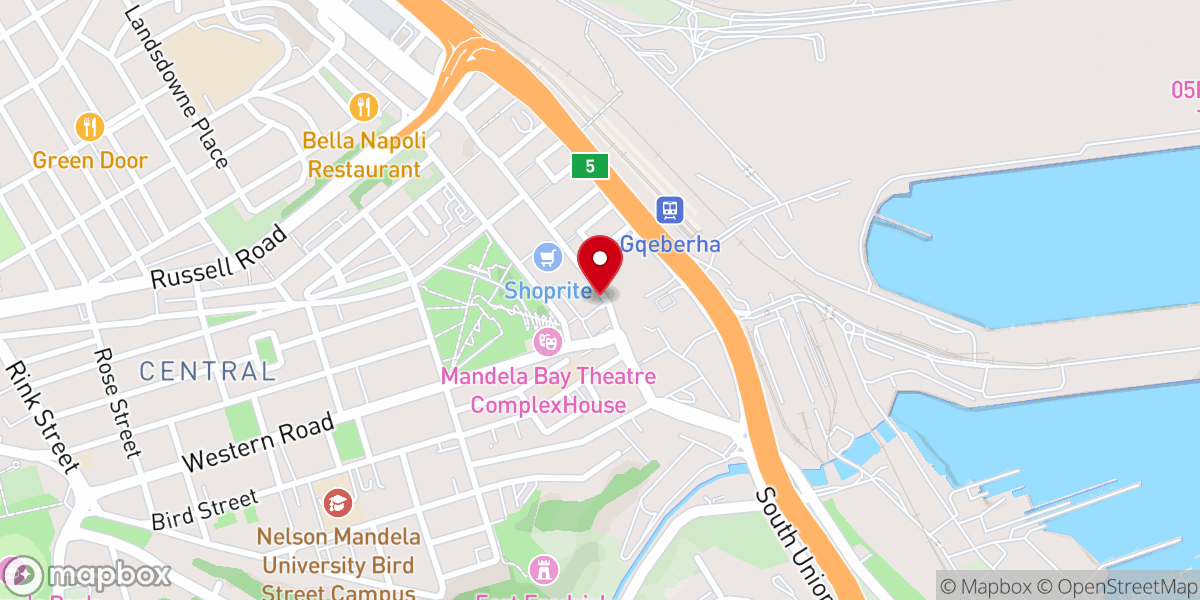 Map showing location of Church of Scientology Eastern Cape