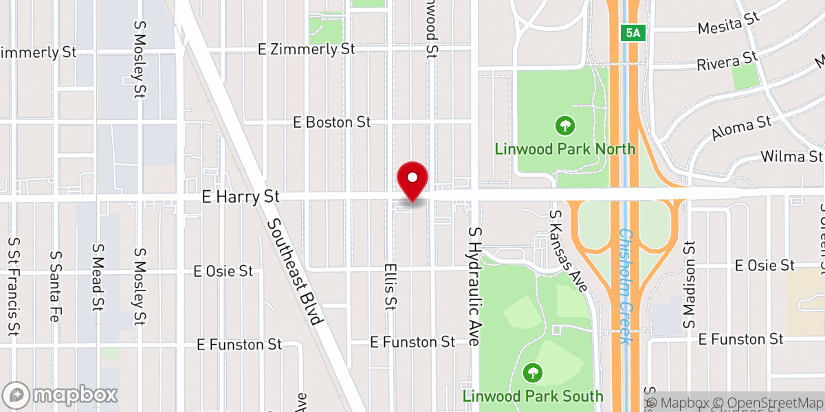 Map showing location of Cross Point Free Will Baptist Church