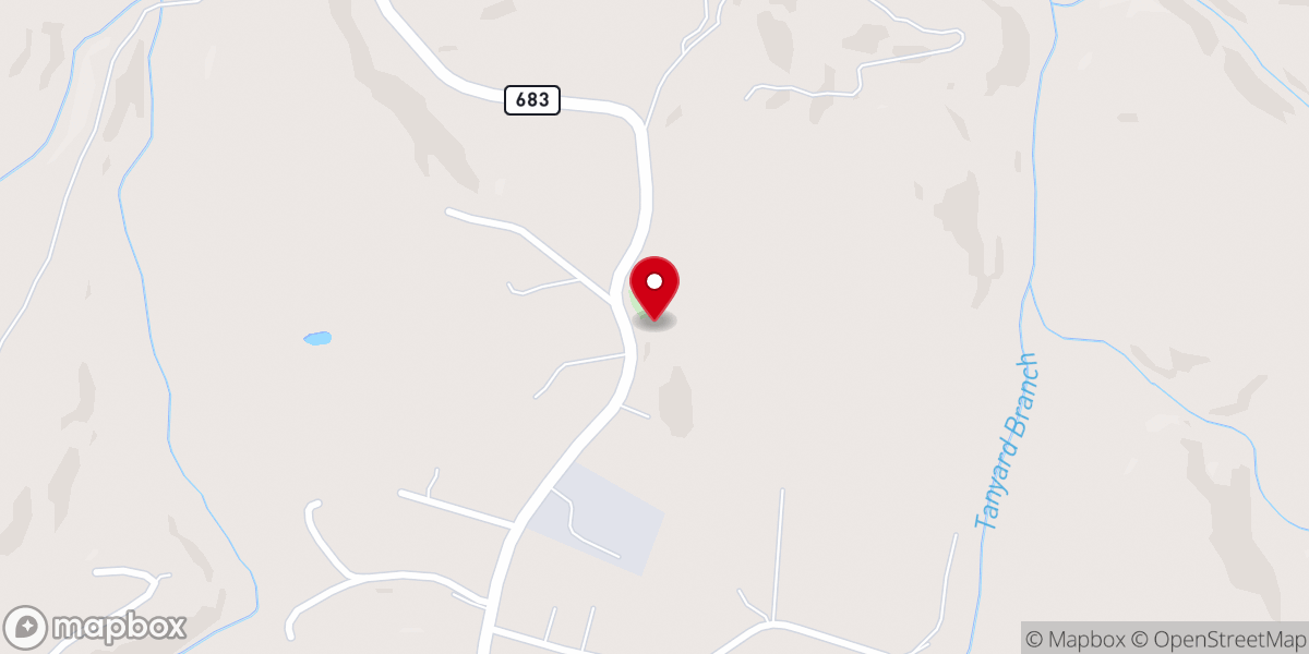 Map showing location of Meadow Christian Church