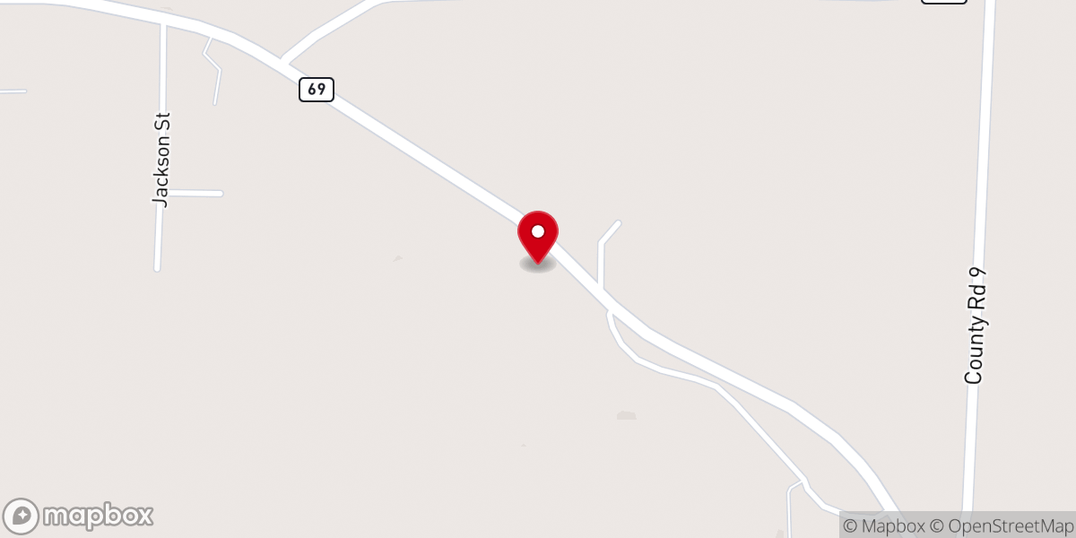 Map showing location of Midway Baptist Church