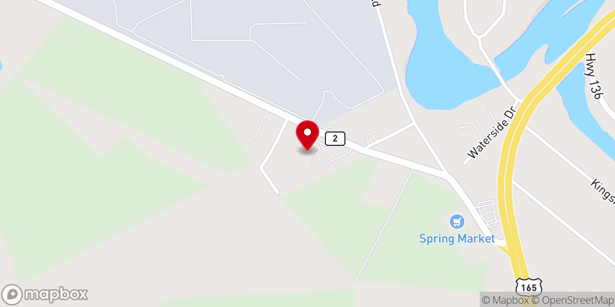 Map showing location of First Baptist Church Sterlington