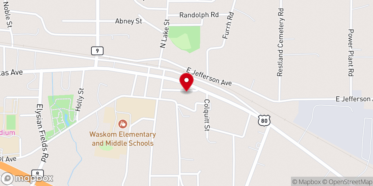 Map showing location of Gospel Of Deliverance Temple