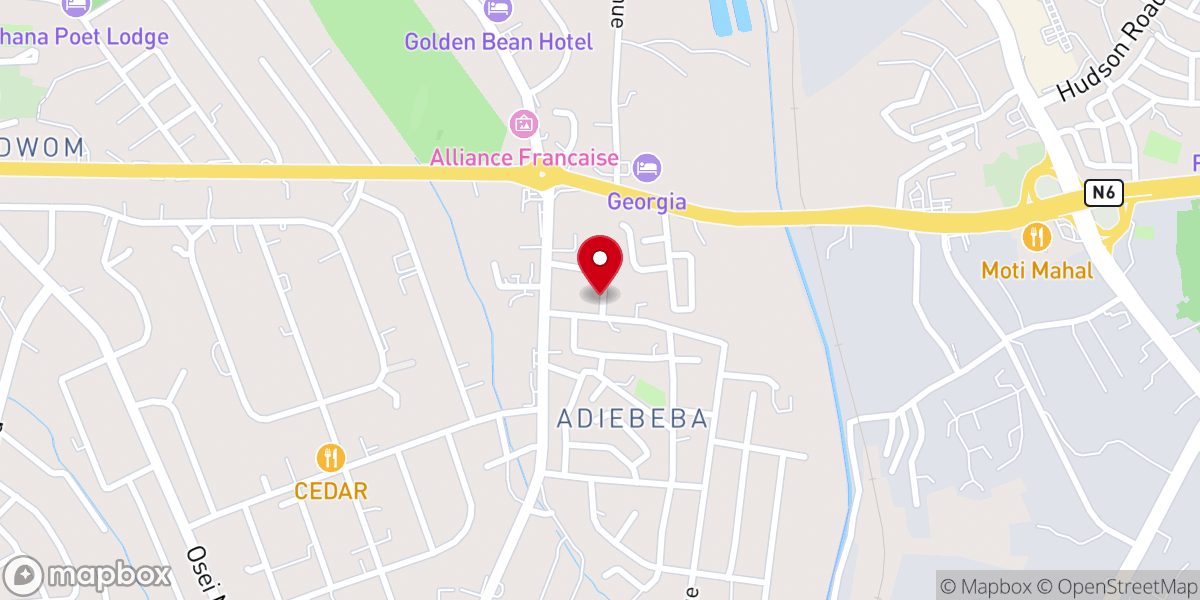 Map showing location of liberty pentecostal church