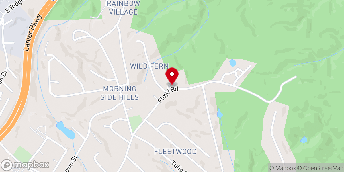 Map showing location of Rucker Memorial Baptist Church
