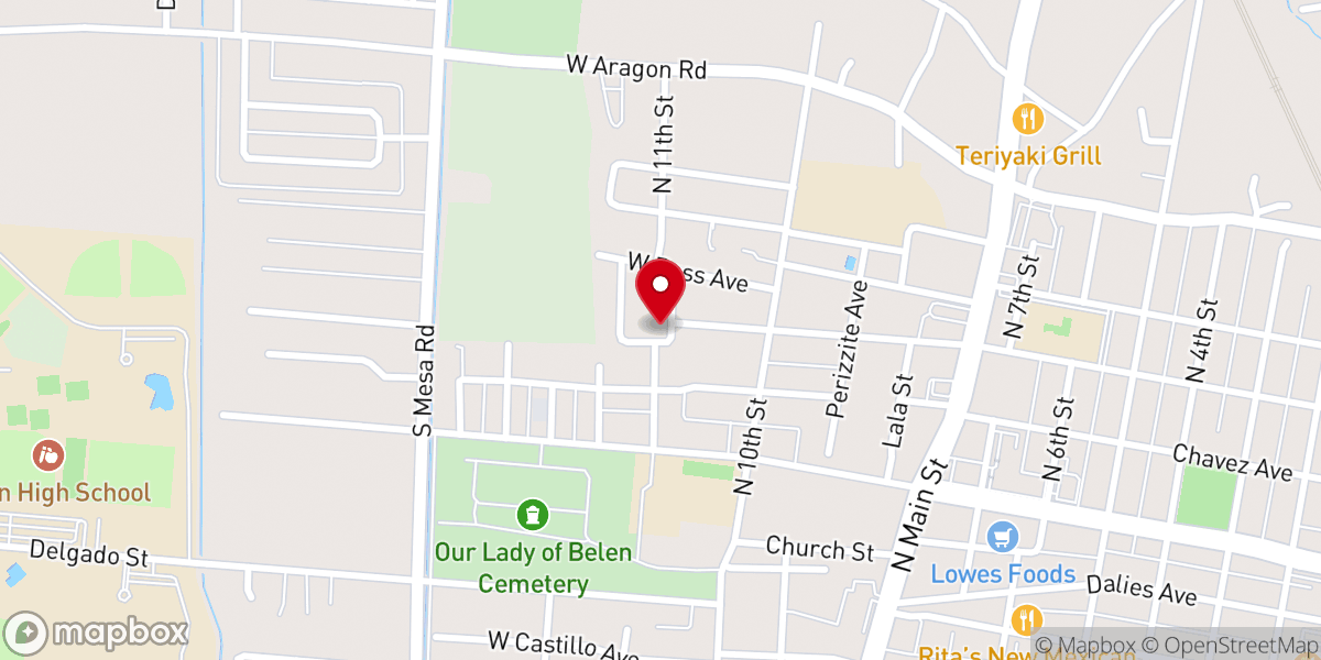 Map showing location of Word of Faith Church Inc