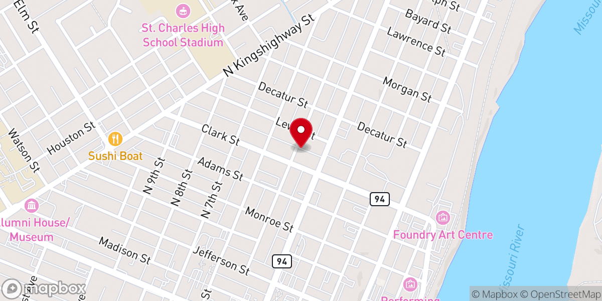 Map showing location of The Lion's Chapel of St. Charles