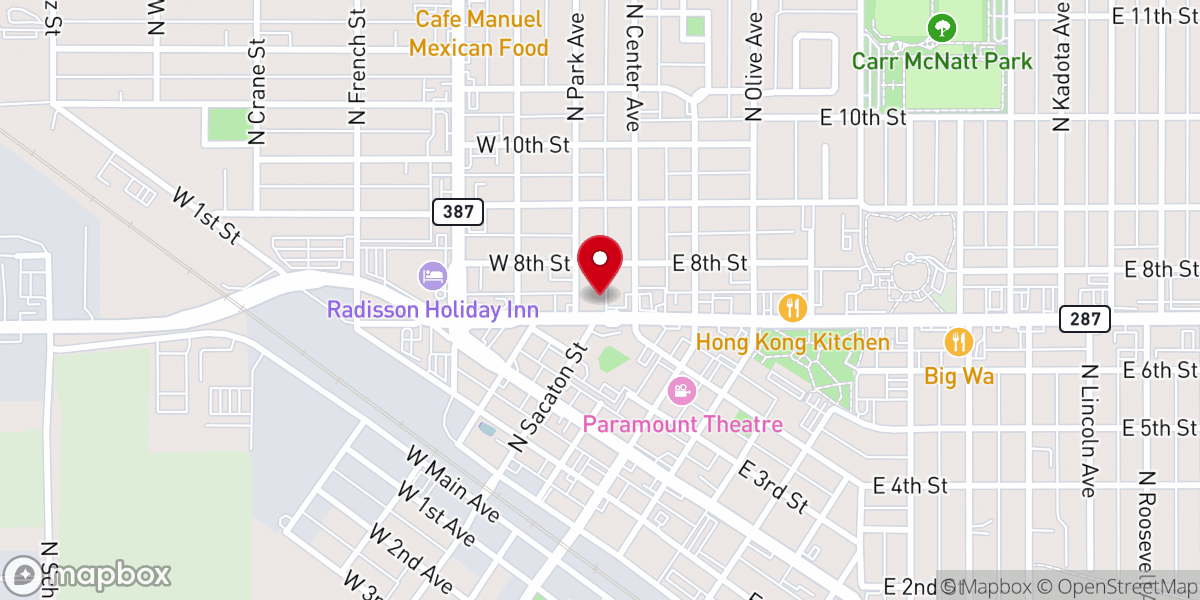 Map showing location of Casa Grande Stone Church