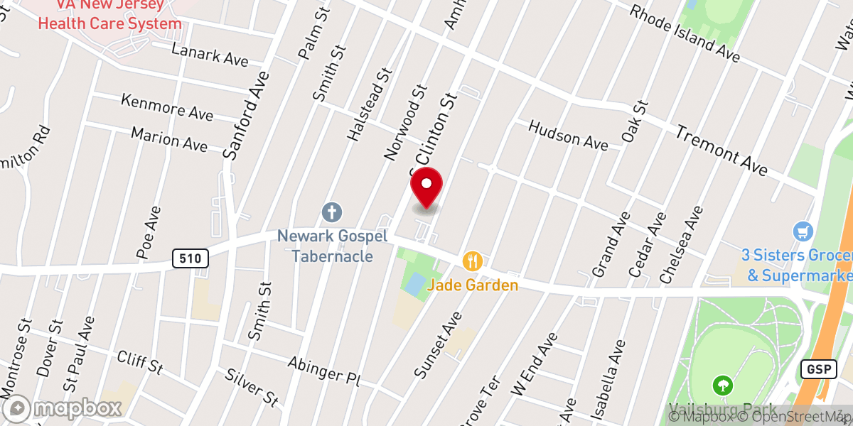 Map showing location of New Ephesus Baptist Church