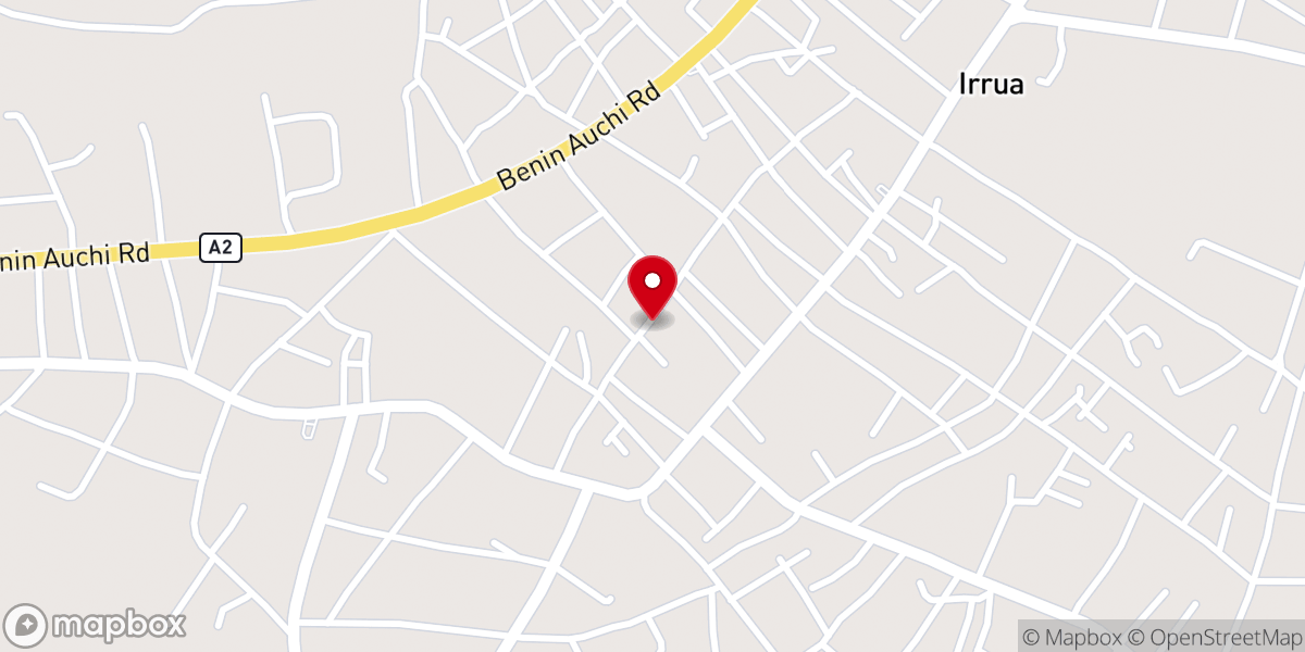 Map showing location of Annunciation Catholic Church Irrua
