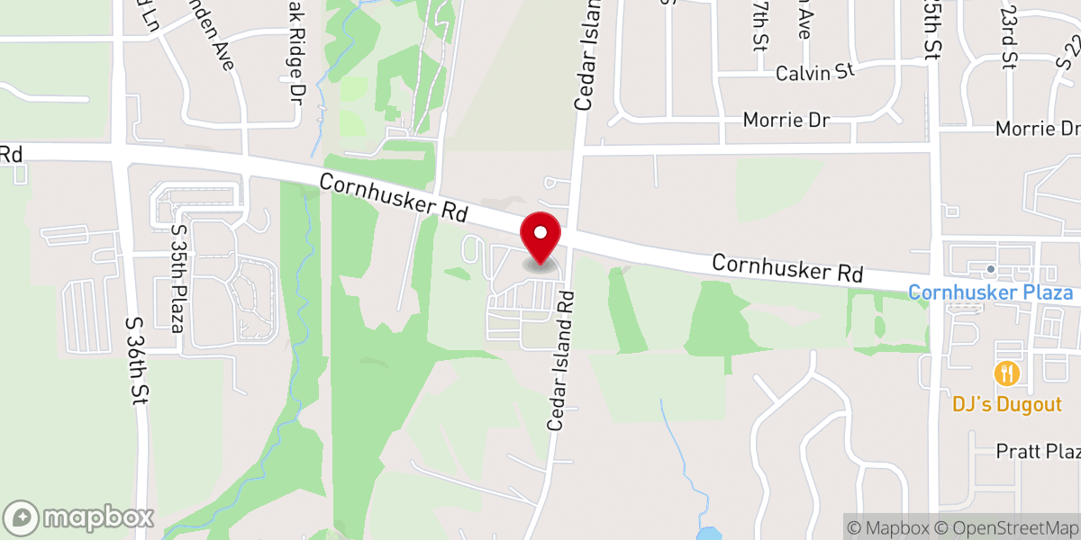 Map showing location of Calvary Christian Church: Bellevue Location