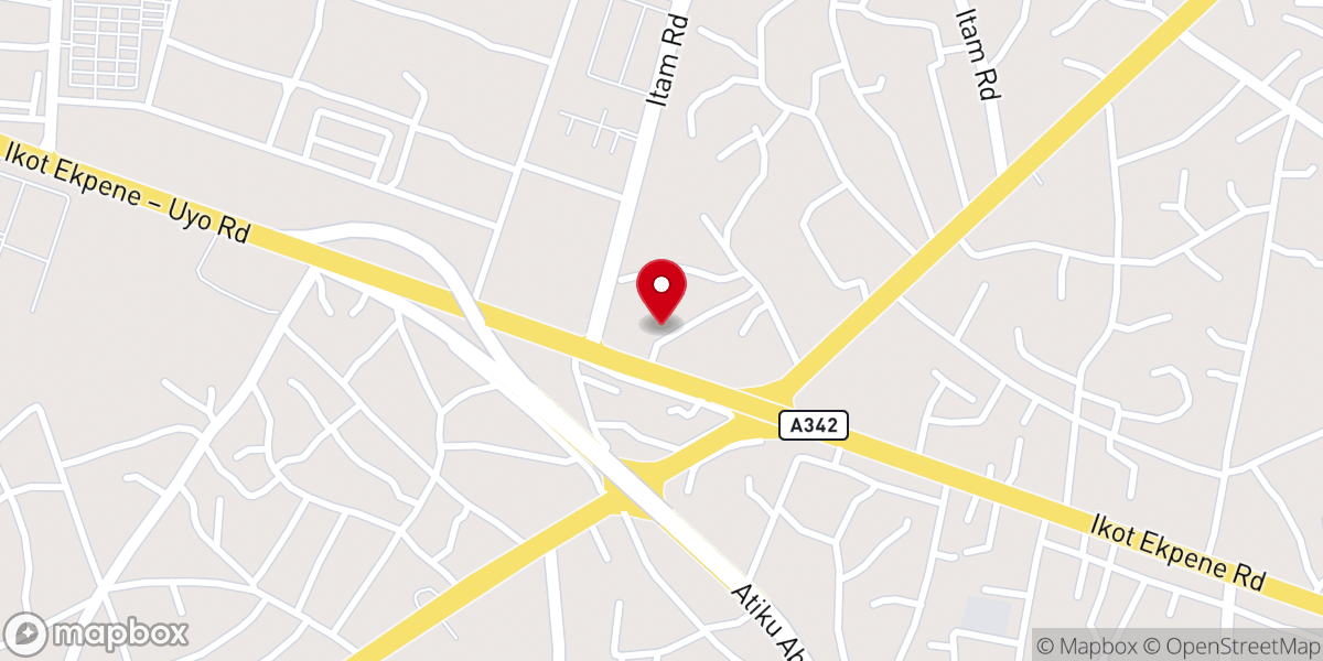 Map showing location of Solid Rock Kingdom Church