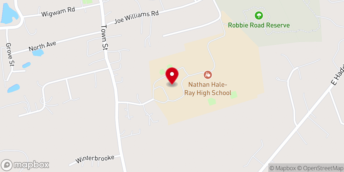 Map showing location of Harvest Church East Haddam CT