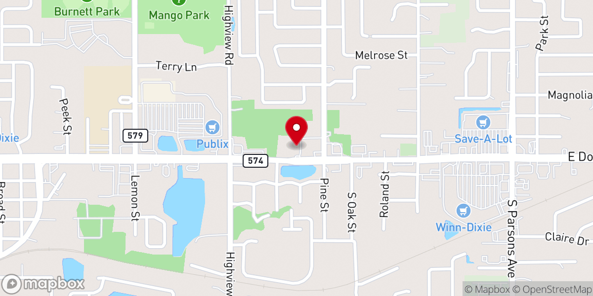 Map showing location of Iglesia Brandon Para Cristo UPCI