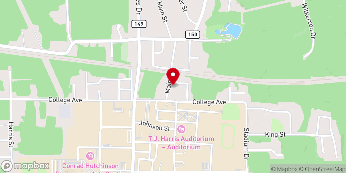 Map showing location of Lewis Temple CME - Food Distribution Center