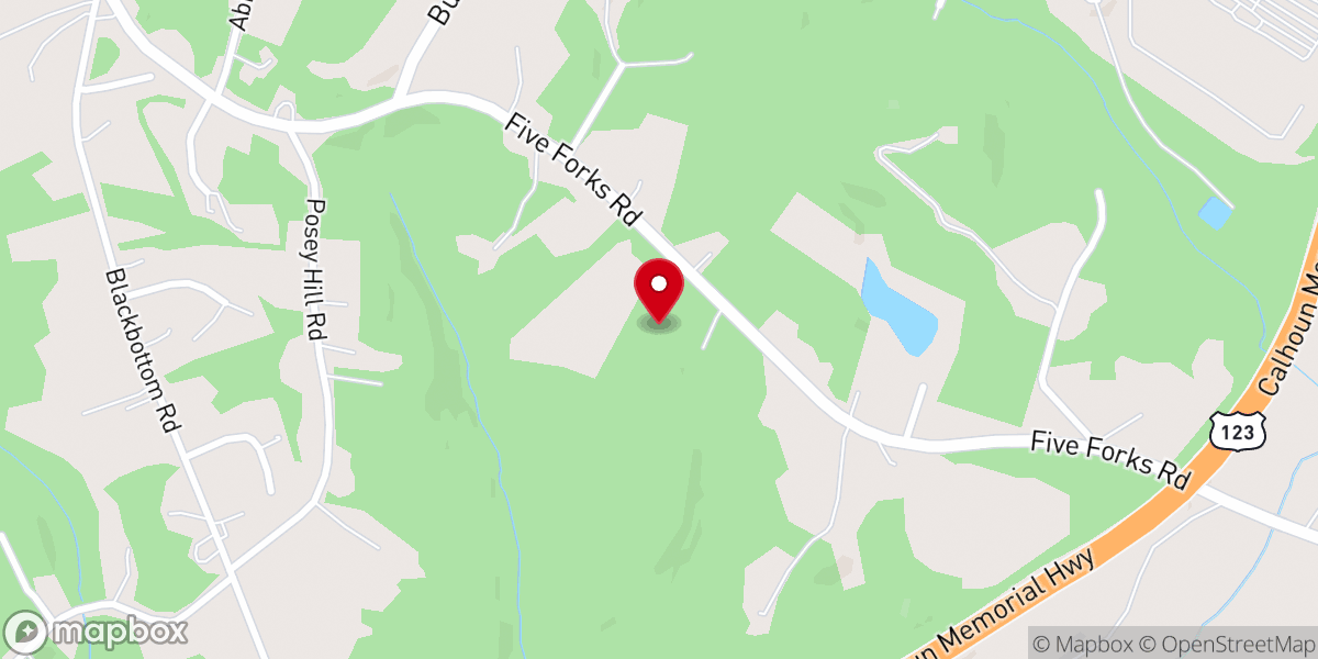 Map showing location of Pickens County Humane Society