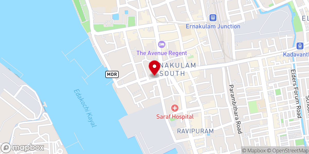 Map showing location of St George's Roman Catholic Church